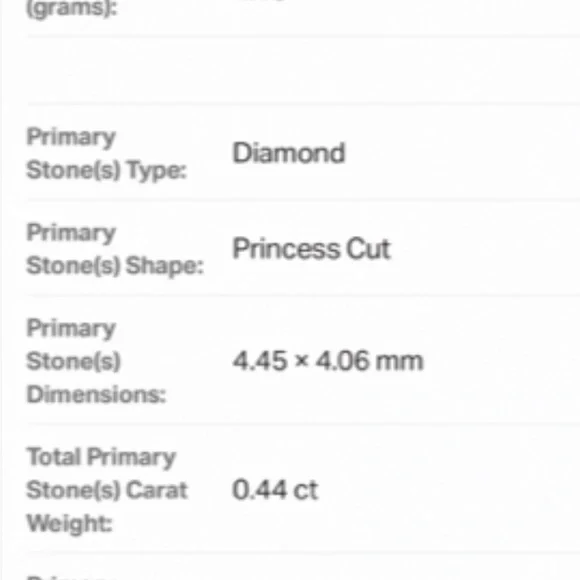 Vintage 14K solid gold 1.00 CTW natural Diamond Three Stone princess cut sz 6.50